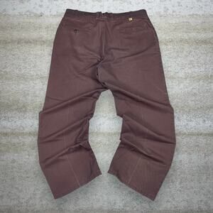 True Vintage 70s Work n Sport Khakis Pants 36x30 Baggy Chocolate Brown